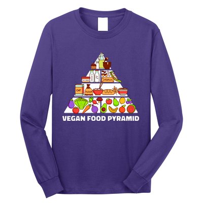 Vegan Food Pyramid Long Sleeve Shirt