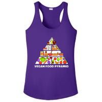 Vegan Food Pyramid Ladies PosiCharge Competitor Racerback Tank