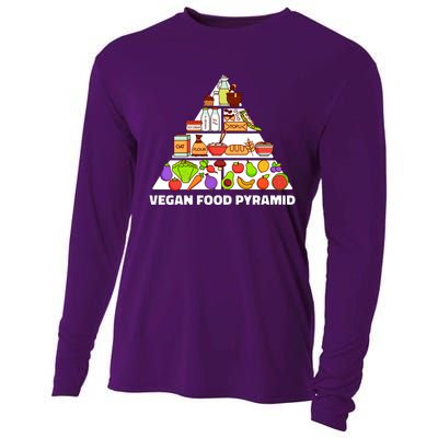 Vegan Food Pyramid Cooling Performance Long Sleeve Crew