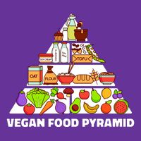 Vegan Food Pyramid Baby Bodysuit