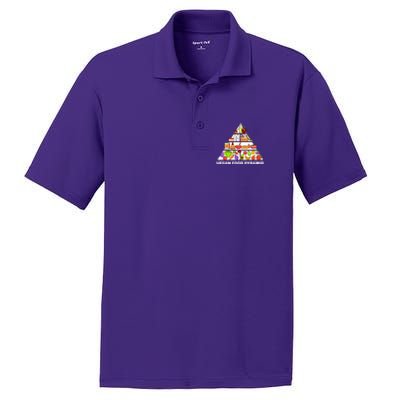 Vegan Food Pyramid PosiCharge RacerMesh Polo