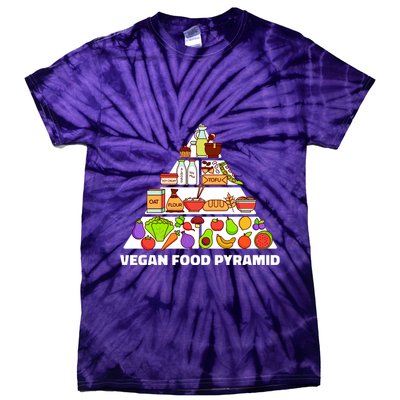 Vegan Food Pyramid Tie-Dye T-Shirt