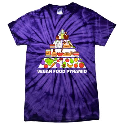 Vegan Food Pyramid Tie-Dye T-Shirt