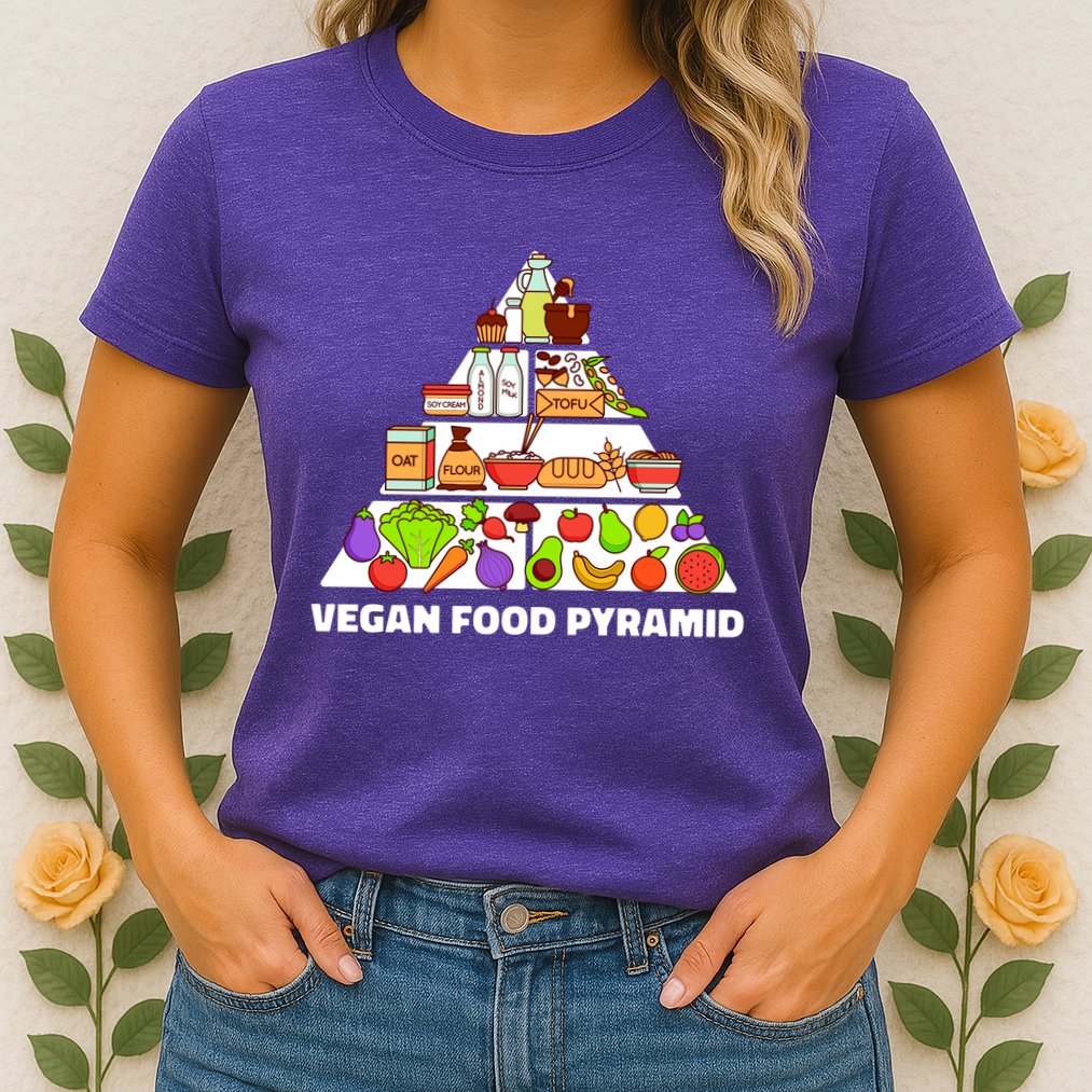 Vegan Food Pyramid Womens T-Shirt