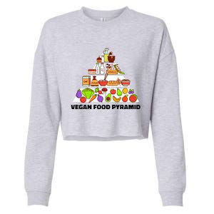 Vegan Food Pyramid Cropped Pullover Crew