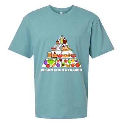 Vegan Food Pyramid Sueded Cloud Jersey T-Shirt