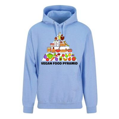 Vegan Food Pyramid Unisex Surf Hoodie