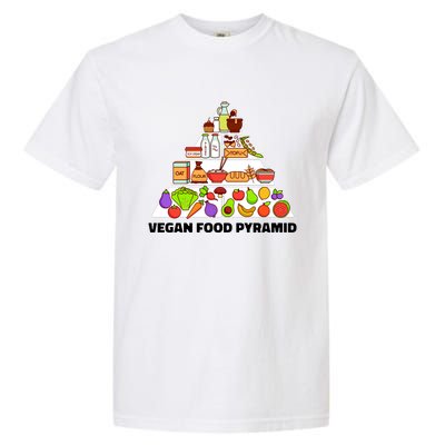 Vegan Food Pyramid Garment-Dyed Heavyweight T-Shirt