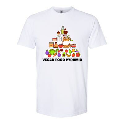 Vegan Food Pyramid Softstyle® CVC T-Shirt