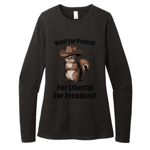 Vote For Peanut For Liberty For Freedom Womens CVC Long Sleeve Shirt