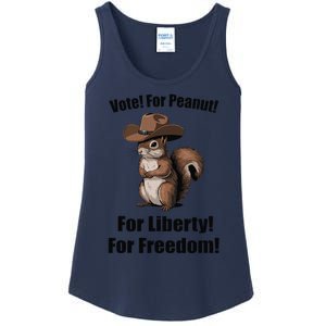 Vote For Peanut For Liberty For Freedom Ladies Essential Tank