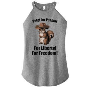 Vote For Peanut For Liberty For Freedom Women's Perfect Tri Rocker Tank