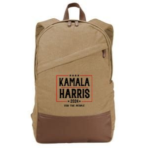 Vote For President Kamala Cotton Canvas Backpack