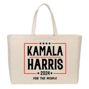 Vote For President Kamala Cotton Canvas Jumbo Tote