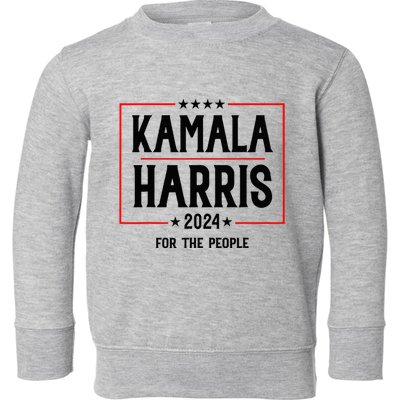 Vote For President Kamala Toddler Sweatshirt