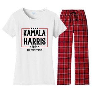 Vote For President Kamala Women's Flannel Pajama Set