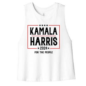 Vote For President Kamala Women's Racerback Cropped Tank