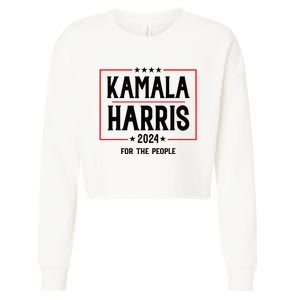 Vote For President Kamala Cropped Pullover Crew