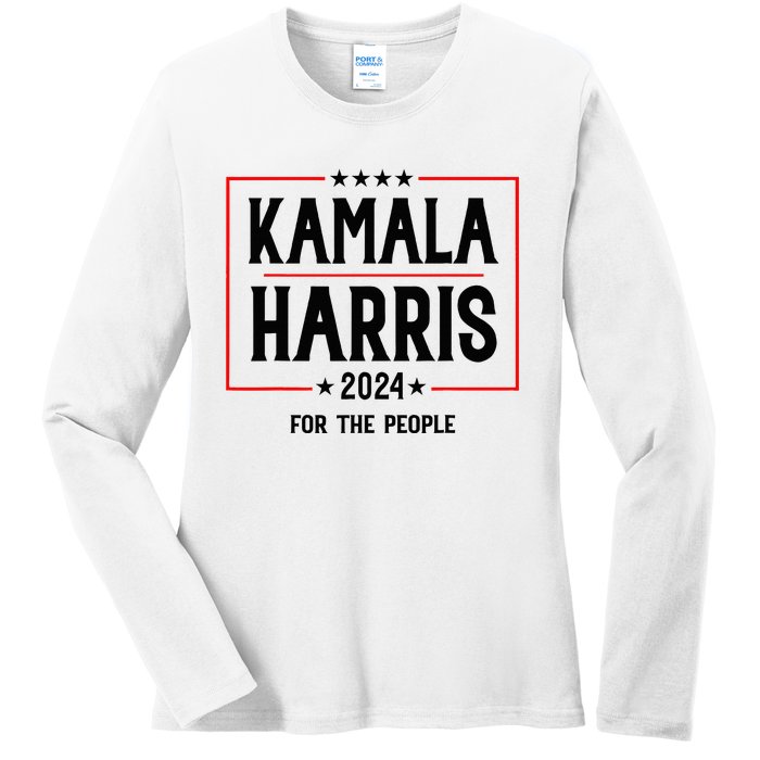 Vote For President Kamala Ladies Long Sleeve Shirt