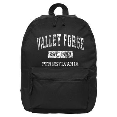 Valley Forge Pennsylvania Pa Vintage Established 16 in Basic Backpack