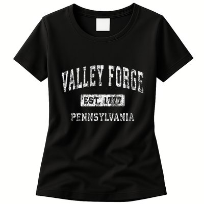 Valley Forge Pennsylvania Pa Vintage Established Womens T-Shirt