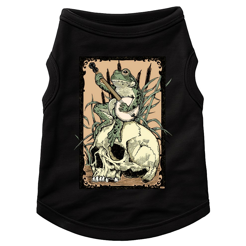Victorian Frog Playing Banjo Doggie Tank