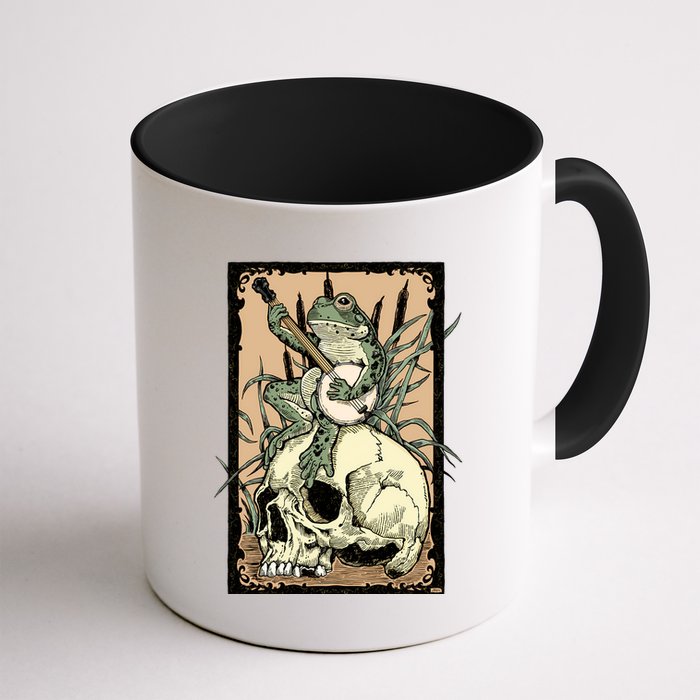 Victorian Frog Playing Banjo Mug