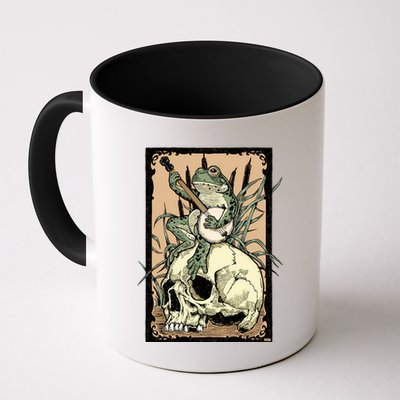 Victorian Frog Playing Banjo Mug