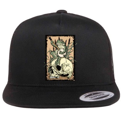Victorian Frog Playing Banjo Flatbill Hat