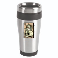 Victorian Frog Playing Banjo 16oz Travel Tumbler