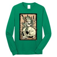 Victorian Frog Playing Banjo Long Sleeve Shirt