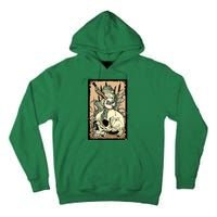 Victorian Frog Playing Banjo Tall Hoodie