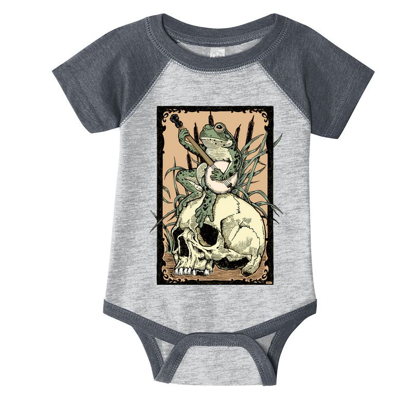 Victorian Frog Playing Banjo Infant Baby Jersey Bodysuit