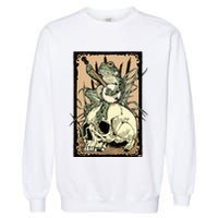 Victorian Frog Playing Banjo Garment-Dyed Sweatshirt