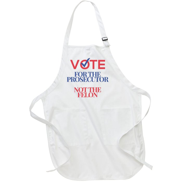 Vote For Prosecutor Vs. Felon Full-Length Apron With Pockets