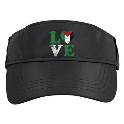 Vintage Free Palestine Flag S For Adult Drive Performance Visor