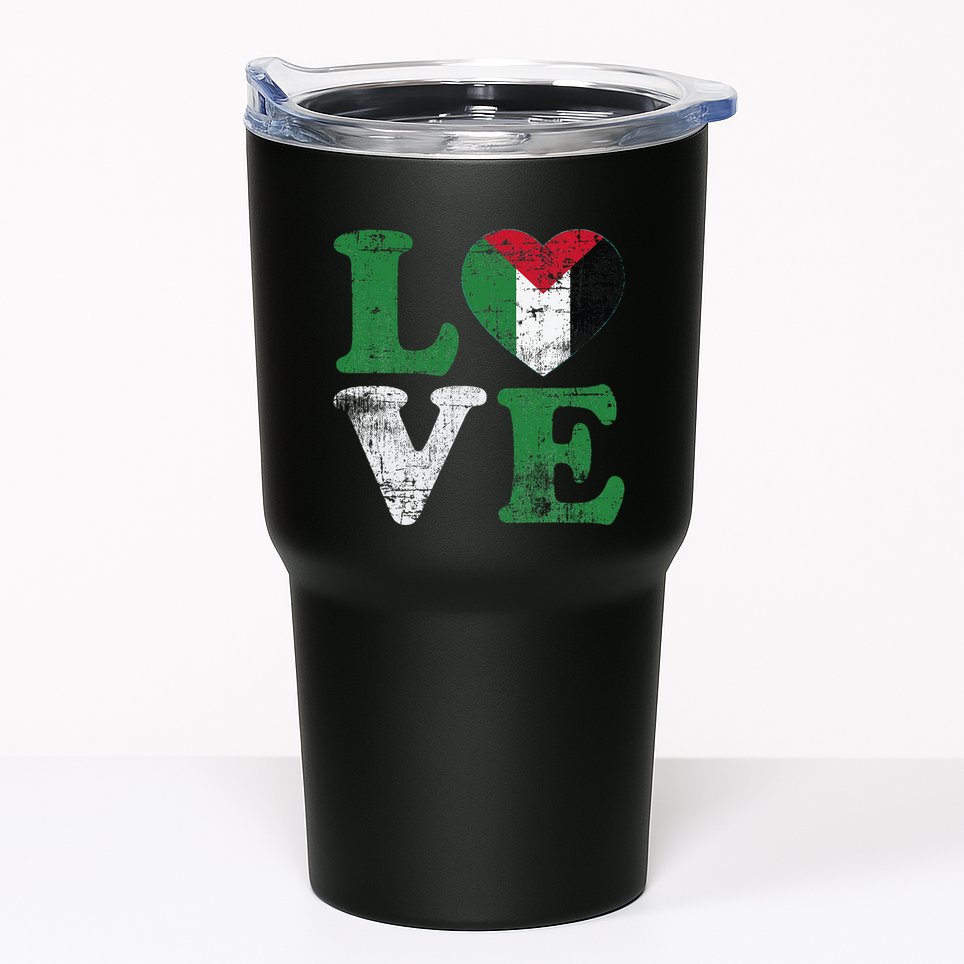 Vintage Free Palestine Flag S For Tumbler