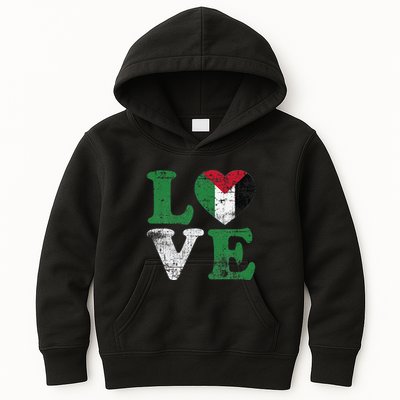 Vintage Free Palestine Flag S For Kids Hoodie