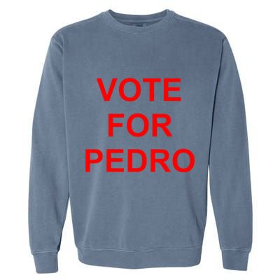 Vote For Pedro Ringer Garment-Dyed Sweatshirt