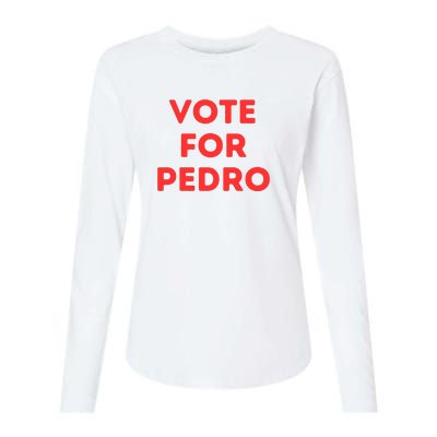 Vote For Pedro Womens Cotton Relaxed Long Sleeve T-Shirt