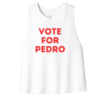 Vote For Pedro Women's Racerback Cropped Tank