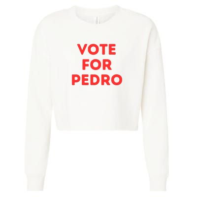 Vote For Pedro Cropped Pullover Crew