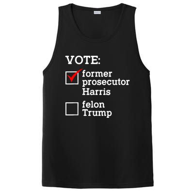 Vote Former Prosecutor Harris Not Felon Trump Election 2024 PosiCharge Competitor Tank