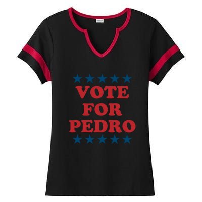 Vote For Pedro Funny Meme Ladies Halftime Notch Neck Tee