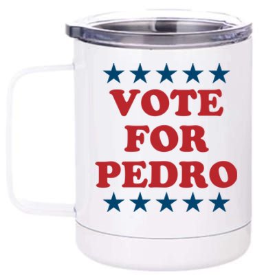 Vote For Pedro Funny Meme 12 oz Stainless Steel Tumbler Cup