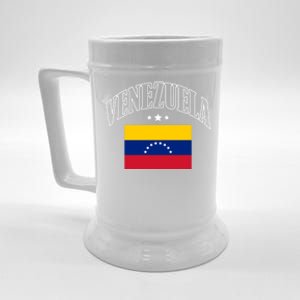 Venezuela Flag Patriotic Throwback Cute Gift Beer Stein