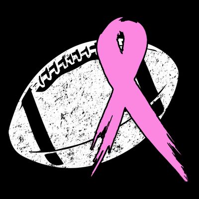 Vintage Football Pink Ribbon Breast Cancer T-Shirt