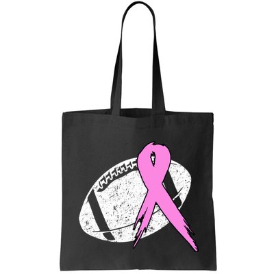 Vintage Football Pink Ribbon Breast Cancer Bag