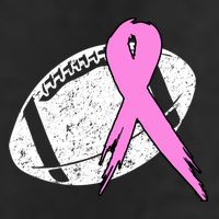 Vintage Football Pink Ribbon Breast Cancer Tumbler
