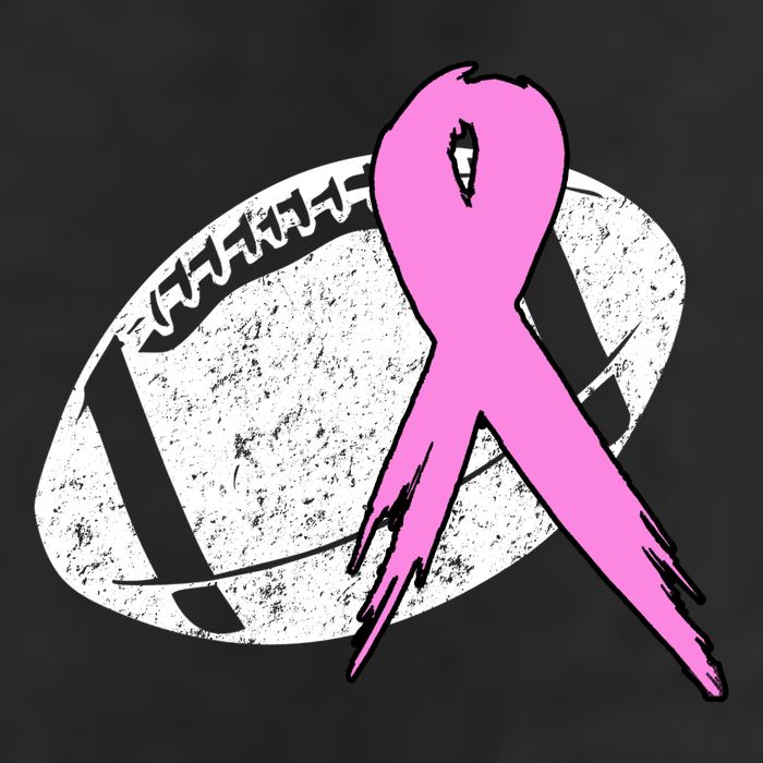 Vintage Football Pink Ribbon Breast Cancer Tumbler